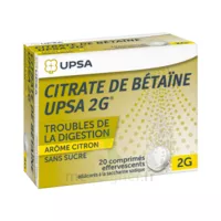 Citrate De Betaïne Upsa 2 G Comprimés Effervescents Sans Sucre Citron 2t/10 à TOULOUSE